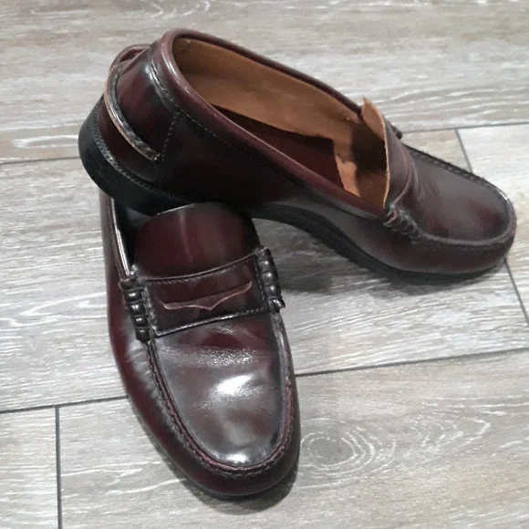 Florsheim Berkley Men Size 10D Dress Penny Loafer Cordovan Leather Slip On Florsheim Men main image 4